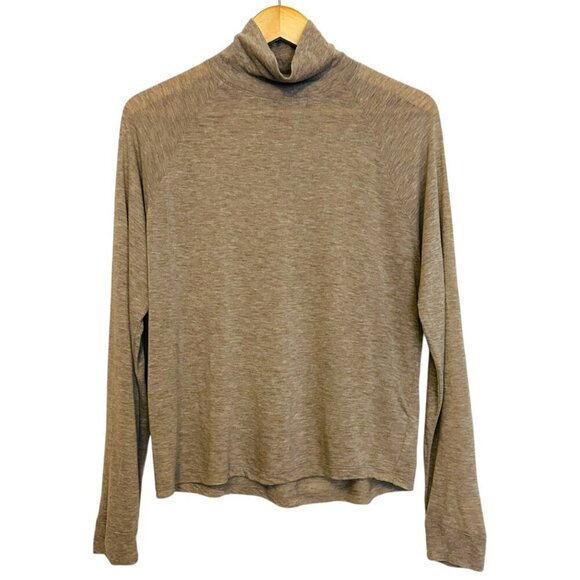 Vince Womens Wool Blend Long Sleeve Knit Top Size S Beige Minimalist Capsule - Picture 1 of 6